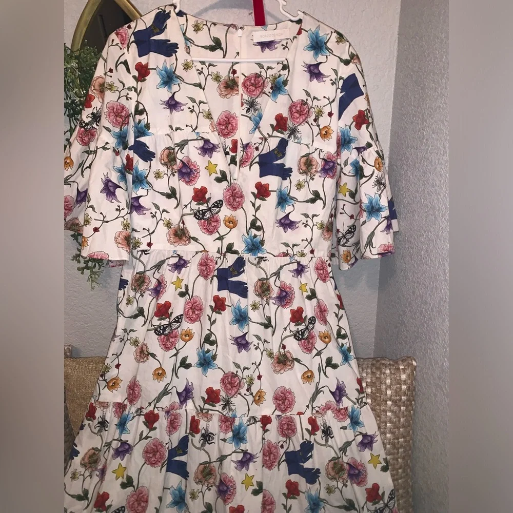 Borgo De Nor Floral Print Long Dress size 14 - Picture 8 of 17